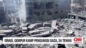 VIDEO: Israel Gempur Kamp Pengungsi Gaza, 24 Tewas
