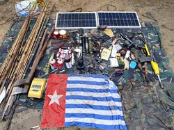 Kocar-kacir 4 Anggota OPM Markasnya Digerebek TNI di Maybrat