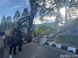Penertiban Pedagang di Gunung Mas Puncak Bogor Ricuh, 2 Orang Diamankan
