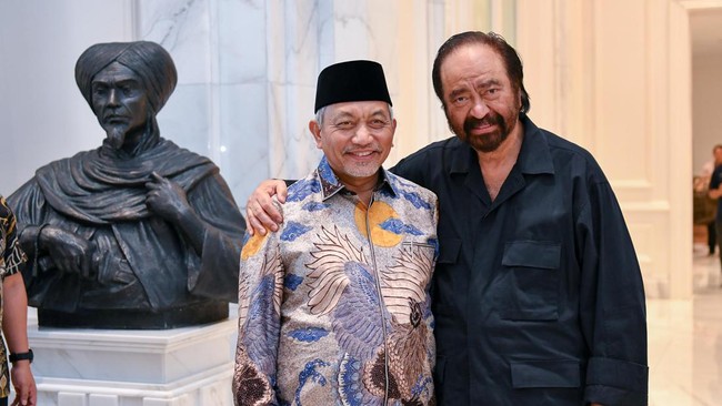 Belum ada pembahasan soal Anies Baswedan saat Ketua Umum NasDem Surya Paloh dan Presiden PKS Ahmad Syaikhu membicarakan pilgub DKI Jakarta.