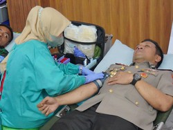 Gelar Donor Darah, Polresta Sidoarjo Target 300 Kantong Sambut Hari Bhayangkara