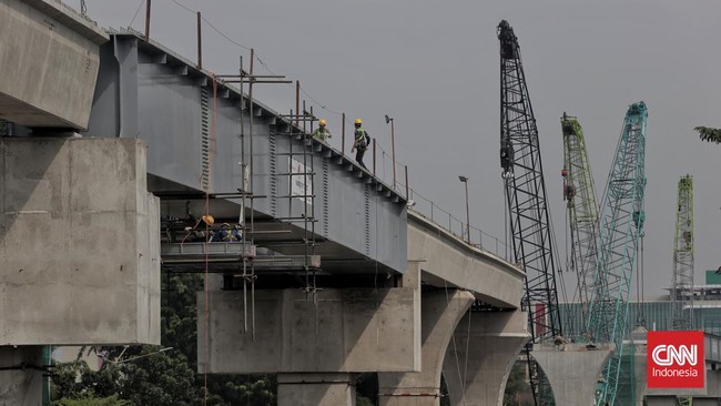 Kemenhub menyebut pembangunan Proyek LRT Velodrome-Manggarai sudah mencapai 23,156 persen.