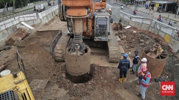 FOTO: Mengintip Proyek LRT Fase 1B Rute Velodrome-Manggarai