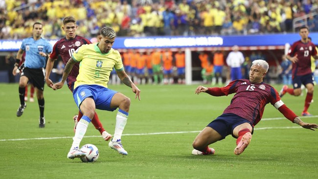 Timnas Brasil hanya meraih hasil imbang melawan Kosta Rika pada laga Copa America 2024.