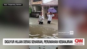 VIDEO: Diguyur Hujan Deras Seharian, Perumahan Kebanjiran