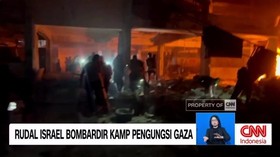 VIDEO: Rudal Israel Bombardir Kamp Pengungsi Gaza