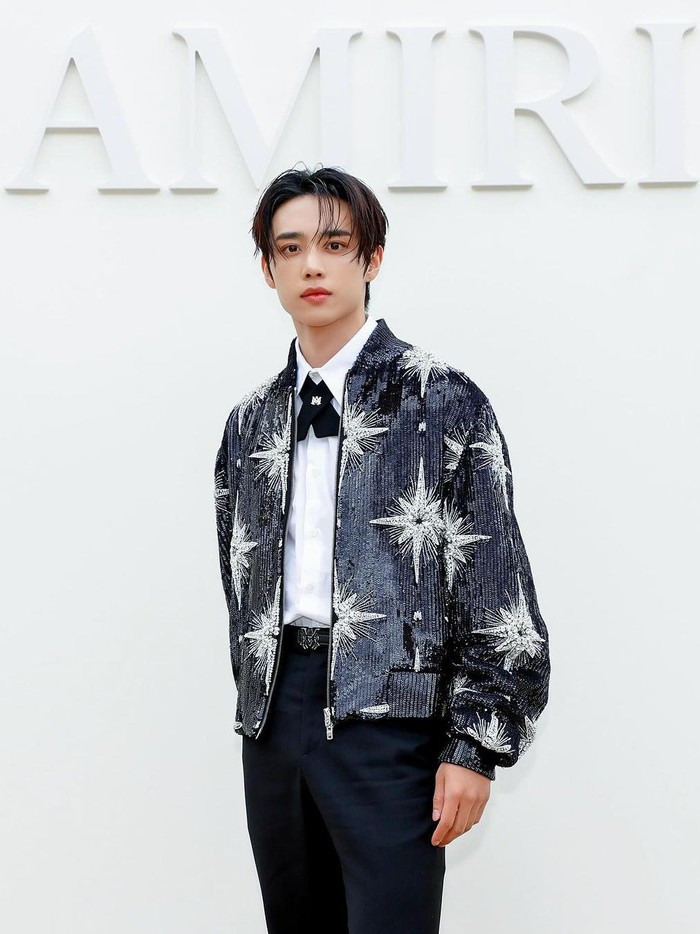 Sunwoo The Boyz unjuk visual menawan di AMIRI SS25 Runaway Show setelah brand mewah asal California tersebut mengumumkan rapper utama kelahiran tahun 2000 ini sebagai Global Brand Ambassador terbaru mereka pada Kamis, (13/06)./ Foto: instagram.com/amiri