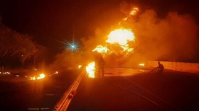 Sopir Truk BBM Terbakar di Tol Ngawi Diperiksa Polisi