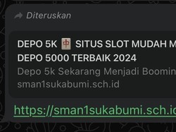 Geger! Website SMAN 1 di Sukabumi Diretas jadi Promosi Judi Online
