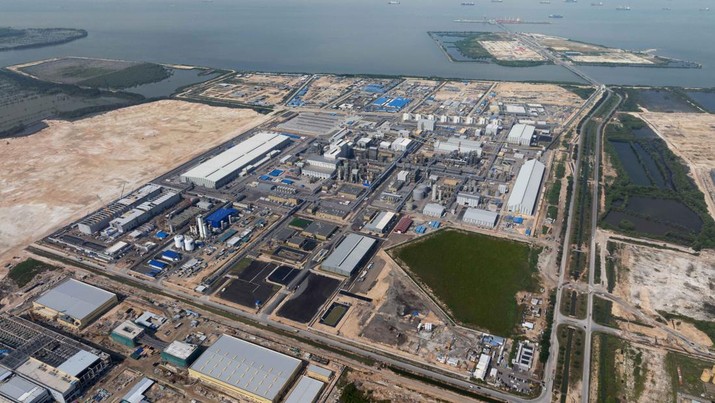 Smelter tembaga PT Freeport Indonesia di Gresik, Jatim. (Dok PT Freeport Indonesia)