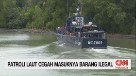 VIDEO: Patroli Laut Cegah Masuknya Barang Ilegal