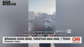 VIDEO: Serangan Udara Israel Targetkan Anak-Anak, 7 Tewas