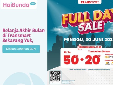 Belanja Akhir Bulan di Transmart Sekarang Yuk, Diskon Seharian Bun!