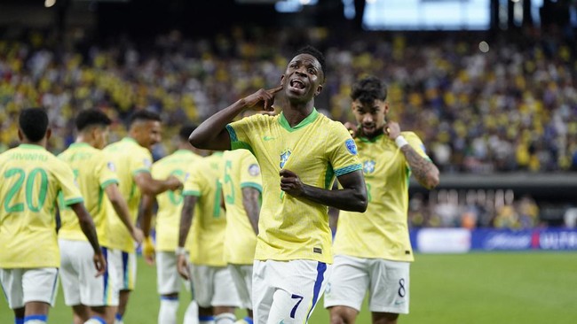 Timnas Brasil mengemas kemenangan perdana pada ajang Copa America 2024 setelah mengalahkan Paraguay 4-1.