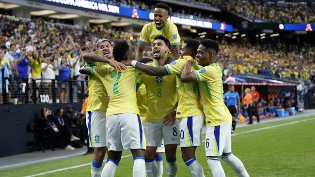 Jadwal siaran langsung laga bigmatch Brasil vs Kolombia dalam persaingan Grup D Copa America 2024.