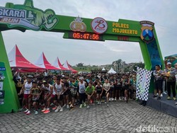 Cantiknya Alam Trawas Temani Peserta Bhayangkara Fun 7.8K Run di Mojokerto