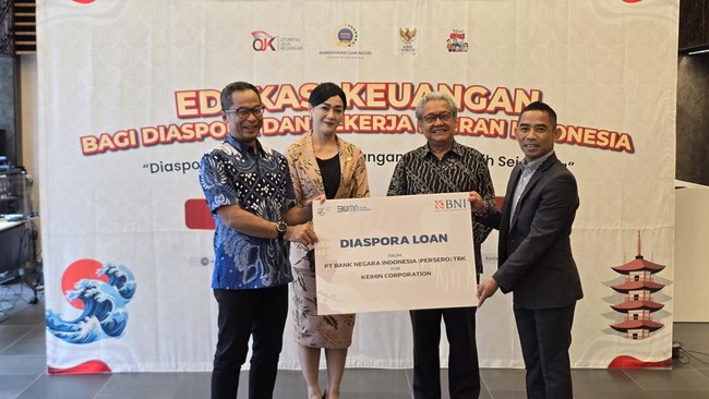 melalui Kantor Luar Negeri BNI menyalurkan Diaspora Loan ke Keihin Corporation, perusahaan jasa tour and travel dan penyalur pekerja magang Indonesia di Jepang.