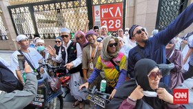 Gowes Sampai Madinah, 2 Pesepeda Indonesia Disambut Jemaah