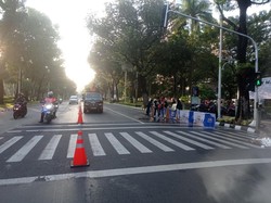 Sempat Ditutup, Jalan Medan Merdeka Selatan Jakarta Kembali Dibuka