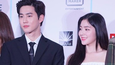 Interaksi Suho EXO & Irene Red Velvet Saat Nonton Konser aespa Curi Perhatian