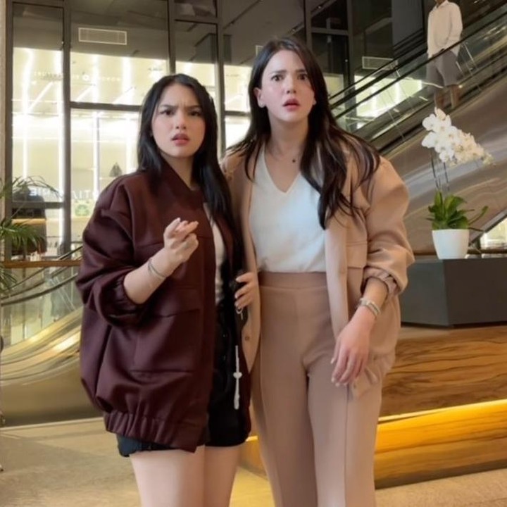 <p>"Setiap orang katanya punya 7 kembaran di dunia. Sudah ketemu 1 nih, tolong bantu cari sisa 6 lagi guys," tulis Alice dalam unggahan videonya. (Foto: Instagram @davinaakaramoy @alicenorin)</p>