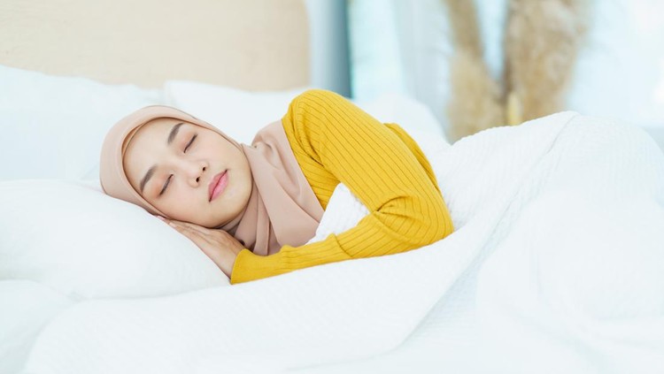 Ilustrasi Muslim Tidur