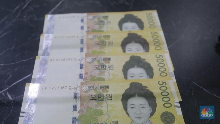 Mata uang Won Korea Selatan (CNBC Indonesia/Muhammad Sabki)