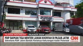 VIDEO: PDIP Siapkan Tiga Menteri Lawan Khofifah di Pilgub Jatim