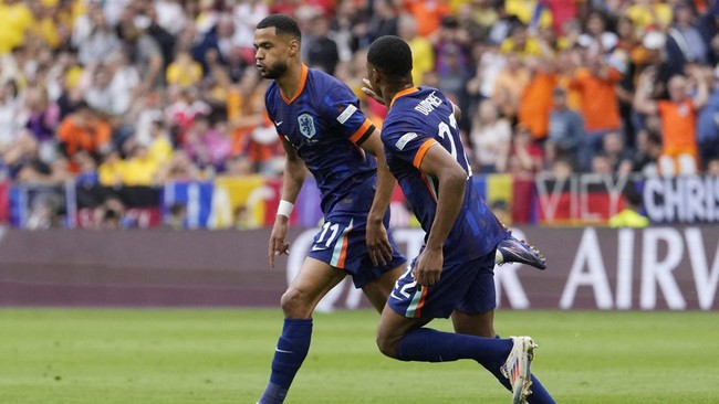 Penyerang timnas Belanda Cody Gakpo bersaing ketat dengan gelandang Jerman Jamal Musiala dalam daftar top skor Euro 2024.