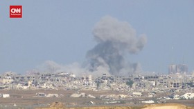 VIDEO: Penampakan Kepulan Asap Selimuti Langit Sejhaiya Gaza