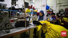 FOTO: Geliat Bisnis Konveksi di Tengah Lesu Industri Tekstil