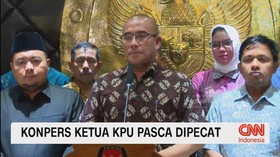 VIDEO: Konpers Ketua KPU Pasca Dipecat