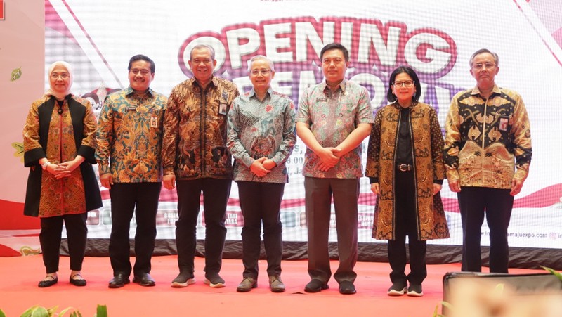 Pelaksana Tugas (Plt.) Sekretaris Jenderal (Sekjen) Kementerian Dalam Negeri (Kemendagri), Tomsi Tohir, membuka secara langsung Indonesia Maju Expo