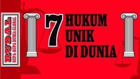 RUDAL: 7 Hukum Unik dan 'Nyeleneh' di Dunia