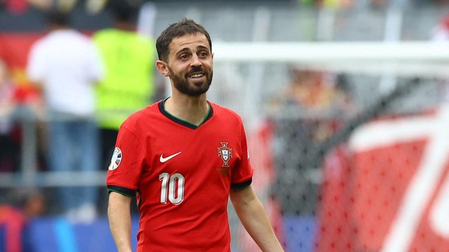 Bernardo Silva mengaku kaget saat melihat aksi Kylian Mbappe pada awal kariernya jelang bentrok Portugal vs Prancis di perempat final Euro 2024