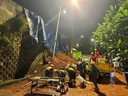 Jasa Marga Minta Maaf Tebing Tol Jorr di Bintaro Jaksel Longsor