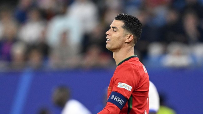 Cristiano Ronaldo dicap sebagai penyerang dengan performa paling buruk selama pagelaran Euro 2024 di Jerman, 14 Juni sampai 14 Juli.