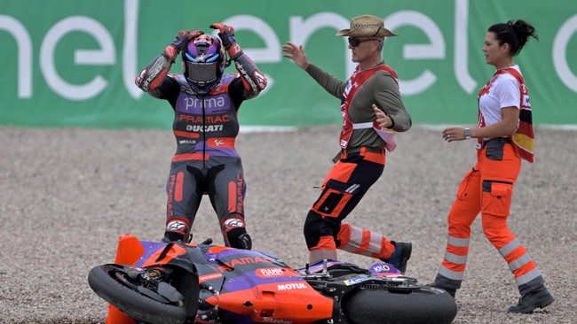 Kesalahan Martin Rusak Harapan Ducati Raih Podium di MotoGP Jerman