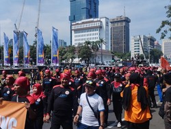 Ada Demo Buruh, Jalan Medan Merdeka Barat Arah Istana Ditutup
