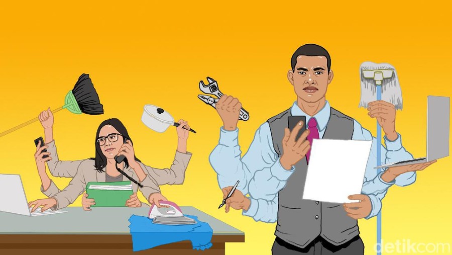 Ilustrasi detikX Sibuk Bekerja Malas Punya Anak