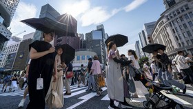 FOTO: Jepang 'Terpanggang' Panas Ekstrem, Tembus 40 Derajat Celsius