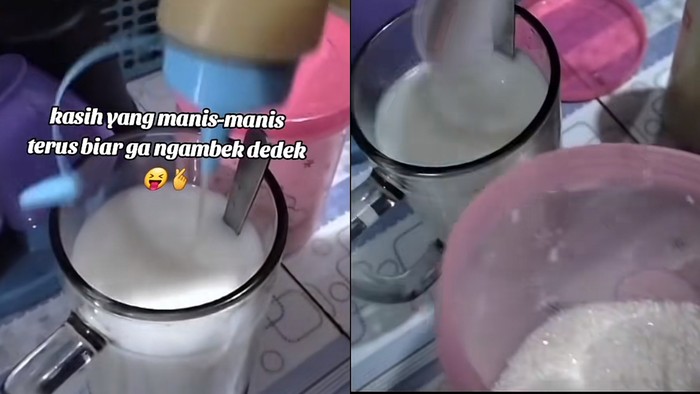 Viral ibu kasih SKM tambah gula di TikTok