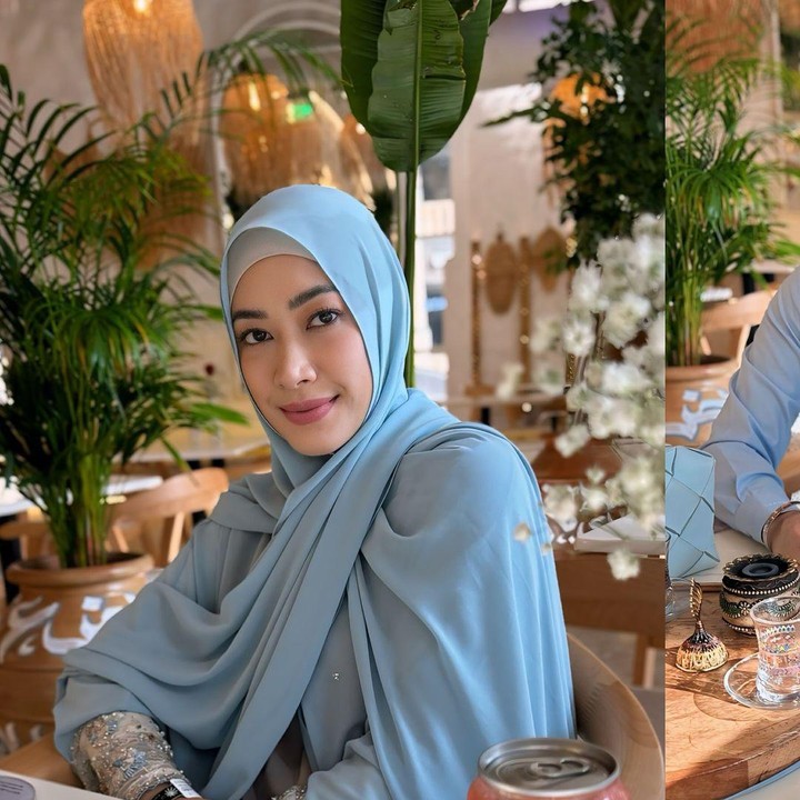 <p>Seperti <em>postingan</em> terbarunya yang mengenakan hijab berwarna biru. Penampilannya yang terlihat cantik ini juga langsung dibanjiri pujian oleh netizen. (Foto: Instagram@ruby_26)</p>
