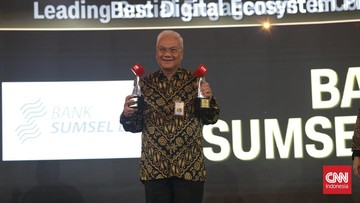 Bank Sumsel Babel Borong 2 Penghargaan di CNN Indonesia Awards 2024