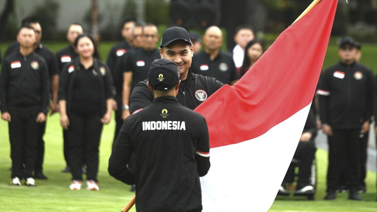 FOTO: Presiden Jokowi Lepas Kontingen Olimpiade Indonesia
