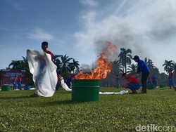 Peragakan Pemadaman Api, Kilang Pertamina Internasional Raih Rekor MURI