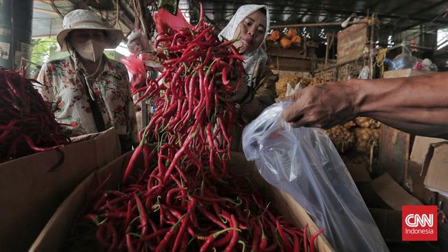 Harga Cabai Merangkak Awal Pekan Ini, Daging Turun