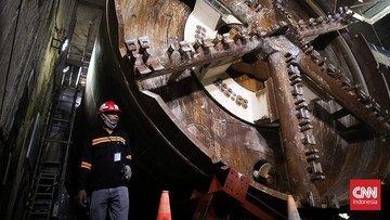 FOTO: Melihat Lebih Dekat Proyek Stasiun MRT Glodok dan Kota