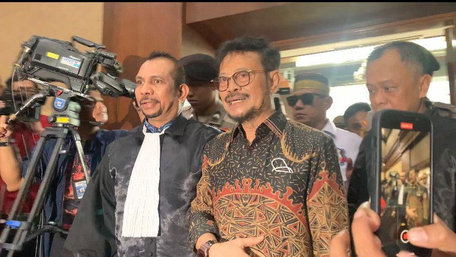 Syahrul Yasin Limpo jelang sidang vonis (Mulia/detikcom)