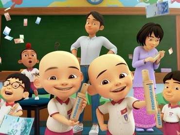 Buat Sedih Ayudia, Benarkah Upin dan Ipin Sudah Punya Rambut dan Masuk SD?